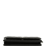 Chanel Wallet On Chain WOC Black Lamsbkin Silver Hardware - Thumbnail View 6