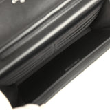Chanel Wallet On Chain WOC Black Lamsbkin Silver Hardware - Thumbnail View 11