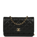 Chanel Wallet On Chain WOC Black Caviar Gold Hardware - Thumbnail View 1