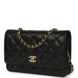 Chanel Wallet On Chain WOC Black Caviar Gold Hardware - Thumbnail View 5