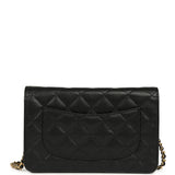 Chanel Wallet On Chain WOC Black Caviar Gold Hardware - Thumbnail View 4