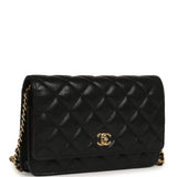 Chanel Wallet On Chain WOC Black Caviar Gold Hardware - Thumbnail View 2