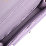 Chanel Wallet On Chain WOC Light Purple Shiny Lambskin Light Gold Hardware - Thumbnail View 8