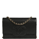 Chanel "Neo Filigree" Wallet on Chain Black Grained Calfskin Gold Hardware - Thumbnail View 1