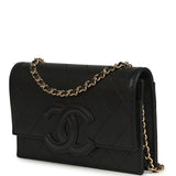 Chanel "Neo Filigree" Wallet on Chain Black Grained Calfskin Gold Hardware - Thumbnail View 5