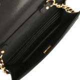 Chanel "Neo Filigree" Wallet on Chain Black Grained Calfskin Gold Hardware - Thumbnail View 9