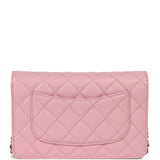 Chanel Classic Wallet On Chain WOC Pink Caviar Light Gold Hardware - Thumbnail View 4