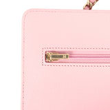 Chanel Classic Wallet On Chain WOC Pink Caviar Light Gold Hardware - Thumbnail View 8