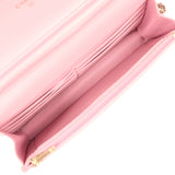 Chanel Classic Wallet On Chain WOC Pink Caviar Light Gold Hardware - Thumbnail View 9