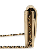 Chanel "Neo Filigree" Wallet on Chain WOC Beige, Black Grained Calfskin Gold Hardware - Thumbnail View 3