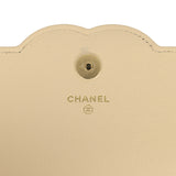 Chanel "Neo Filigree" Wallet on Chain WOC Beige, Black Grained Calfskin Gold Hardware - Thumbnail View 8
