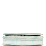 Chanel "Jungle Jeans" Wallet on Chain Light Blue, Multicolor Printed Denim Silver Hardware - Thumbnail View 6