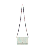Chanel "Jungle Jeans" Wallet on Chain Light Blue, Multicolor Printed Denim Silver Hardware - Thumbnail View 8