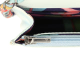 Chanel "Jungle Jeans" Wallet on Chain Light Blue, Multicolor Printed Denim Silver Hardware - Thumbnail View 11