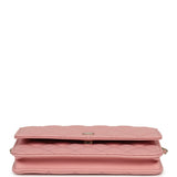 Chanel Classic Wallet On Chain WOC Pink Caviar Light Gold Hardware - Thumbnail View 6