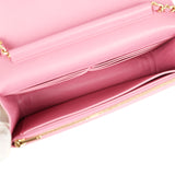 Chanel Wallet on Chain WOC Pink Iridescent Croc Embossed Calfskin Gold Hardware - Thumbnail View 11