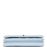 Chanel Classic Wallet on Chain Light Blue Caviar Light Gold Hardware - Thumbnail View 6