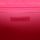 Chanel XXL Flap Bag Fuchsia Shiny Caviar Light Gold Hardware