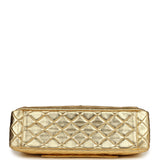 Chanel XXL Classic Single Flap Bag Gold Metallic Lambskin Light Gold Hardware - Thumbnail View 6