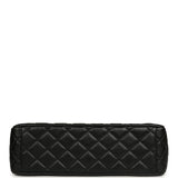 Chanel XXL Classic Single Travel Flap Bag Black Shiny Aged Calfskin Ruthenium Hardware - Thumbnail View 6