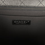 Chanel XXL Classic Single Travel Flap Bag Black Shiny Aged Calfskin Ruthenium Hardware - Thumbnail View 9
