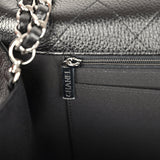 Chanel XXL Classic Single Travel Flap Bag Black Shiny Aged Calfskin Ruthenium Hardware - Thumbnail View 10