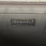 Chanel XXL Classic Single Flap Bag Dark Grey Metallic Lambskin Ruthenium Hardware - Thumbnail View 10