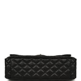 Chanel XXL Classic Single Flap Bag Black Shiny Caviar Light Gold Hardware - Thumbnail View 6