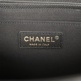 Chanel XXL Classic Single Flap Bag Black Shiny Caviar Light Gold Hardware - Thumbnail View 9