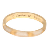 Pre-owned Cartier Pave Mini Love Ring 18K Yellow Gold Hardware & Diamonds - Thumbnail View 3