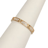 Pre-owned Cartier Pave Mini Love Ring 18K Yellow Gold Hardware & Diamonds - Thumbnail View 4