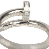 Cartier Juste Un Clou Small Model Pave Ring 18K White Gold & Diamonds - Thumbnail View 6