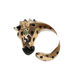 Cartier Indomptables De Cartier Zebra Ring Onyx, Garnet, Moonstone and 18K Yellow Gold - Thumbnail View 8