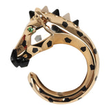 Cartier Indomptables De Cartier Zebra Ring Onyx, Garnet, Moonstone and 18K Yellow Gold - Thumbnail View 1