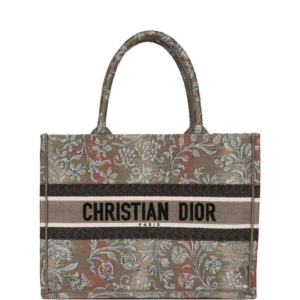 CHRISTIAN DIOR BOOK TOTE LIMITED EDITION, EMBROIDERED CANVAS BAG, NEW