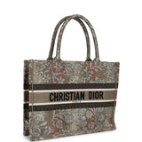 Christian Dior Metallic Multicolor Canvas Medium Book Tote