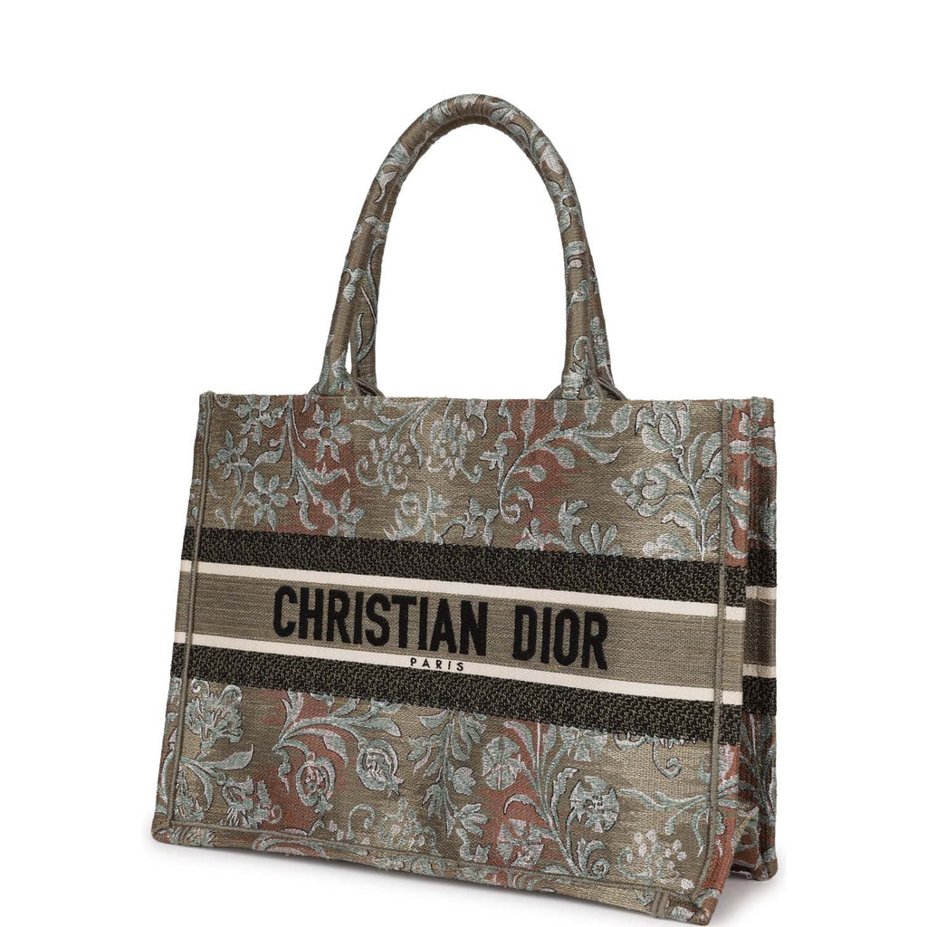 Christian Dior Book Tote Large Canvas Beige/Gold