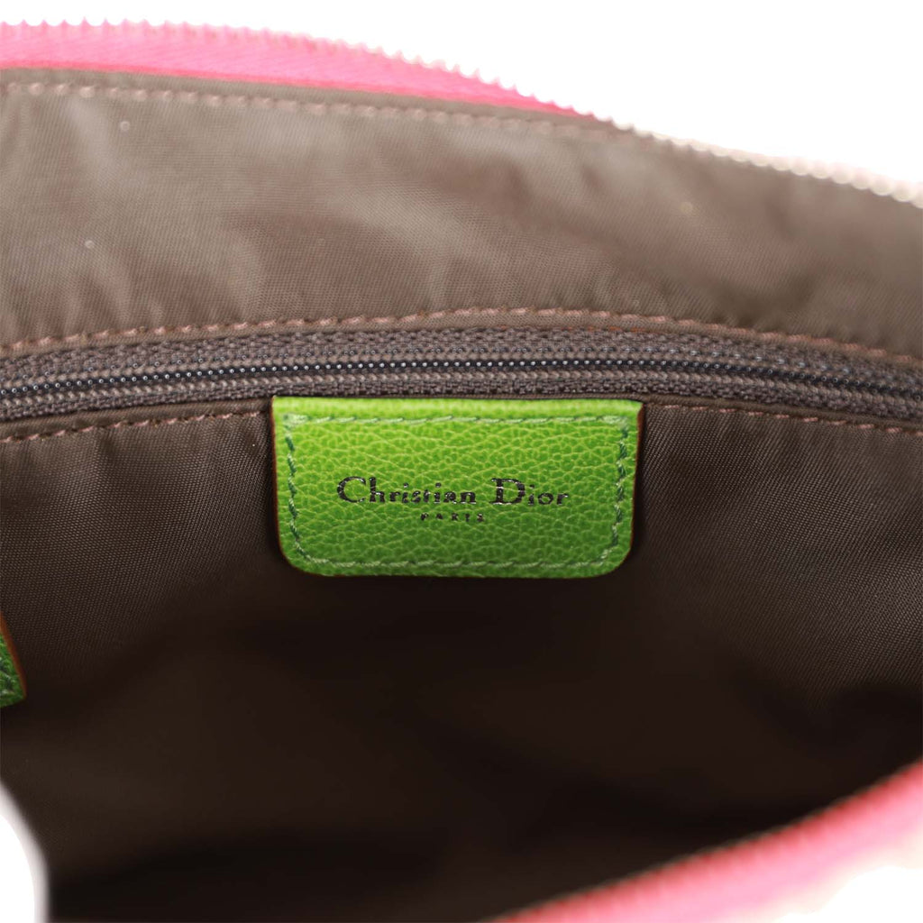 Christian Dior Green Diorissimo Monogram Canvas Saddle Bag