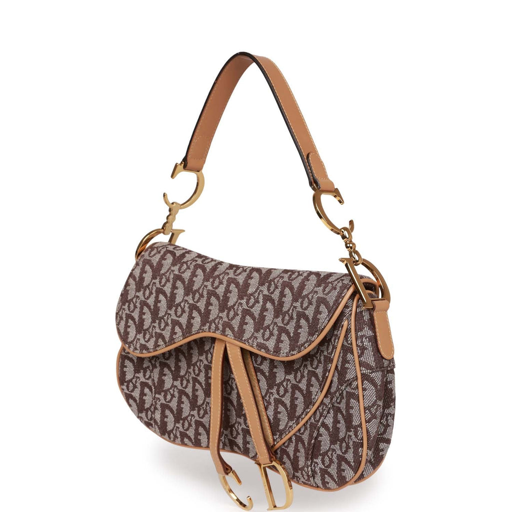 Christian Dior VIntage Double Saddle Bag  Black Shoulder Bags Handbags   CHR309884  The RealReal