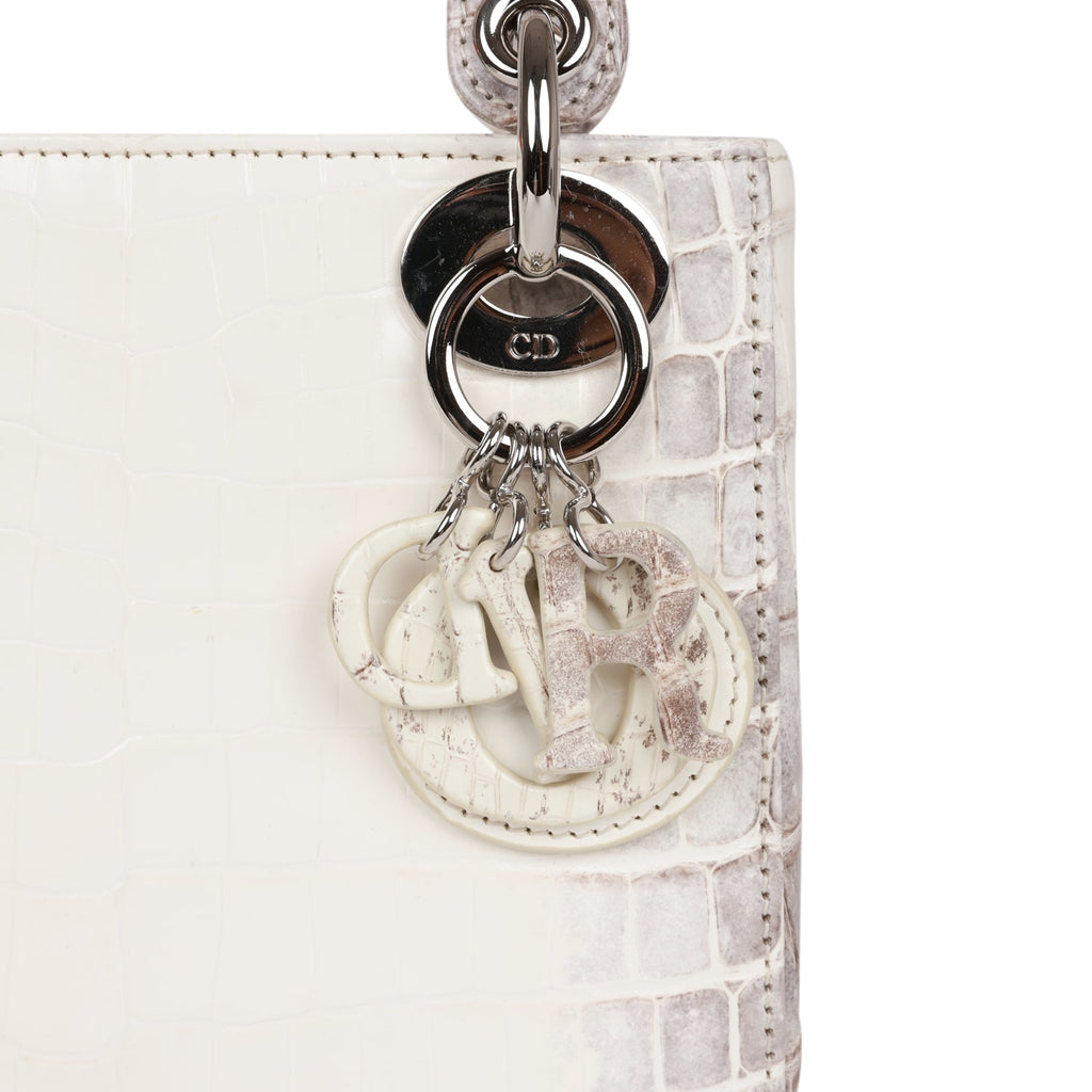 Christian Dior 2023 Himalayan Crocodile Small Lady Dior Bag - White Handle  Bags, Handbags - CHR354505