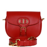 Christian Dior Poppy Red Calfskin Small Bobby Bag Gold Hardware
