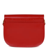 Christian Dior Poppy Red Calfskin Small Bobby Bag Gold Hardware