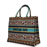Christian Dior Embroidered Canvas Large Book Tote