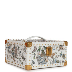 Christian Dior Micro Lady Dior with Small Trunk Multicolor Embroidered Calfskin Light Gold Hardware