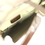 Vintage Christian Dior Camouflage Saddle Bag Green and Brown Suede Gold Hardware