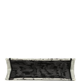Christian Dior "Paris" Medium Book Tote Black and White Embroidered Canvas