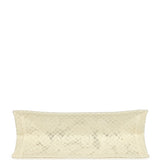 Pre-owned Christian Dior "3D Macrame D-Lace Butterfly" Medium Book Tote Ivory and Black Embroidered Canvas