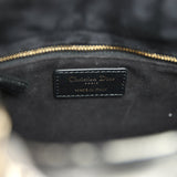 Christian Dior Small Lady Dior Bag Black Cannage Lambskin and Multicolor Python Light Gold Hardware