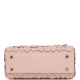 Christian Dior Mini Lady Dior Bag "Clover" Rose Soupir Lambskin Light Gold Hardware - Thumbnail View 6