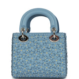 Christian Dior Mini Lady Dior Bag "Myosotis" Bleu Myosotis Lambskin Silver Hardware - Thumbnail View 4